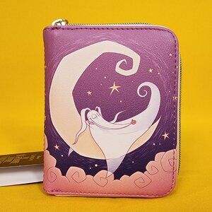 Loungefly The Nightmare Before Christmas Zero Moon Sleepy Zip Around Wallet NEW